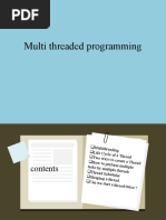 Multi Threaded Programming