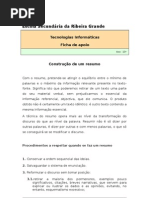 Construção de um resumo