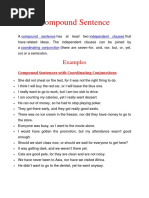 Complex and Compound Sentences Guide | PDF | Cooking, Food & Wine