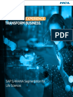 Transform Experience. Transform Business.: SAP S/4HANA Segmentation For Life Sciences