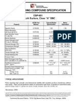 Sheet Molding Compound Specification Sheet: CSP-951 Smooth Surface, Class "A" SMC