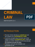 Criminal LAW: Nishtha Gupta 12-H