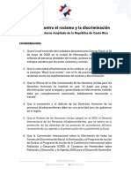 Manifiesto Contra El Racismo Consejo Gobierno Ampliado Panama