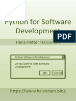 Python For Software Development