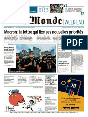 Le Monde - No. 23,454 (06 Jun 2020) PDF, PDF, Joe Biden