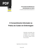 O Consentimento Informado na Prática do Cuidar em Enfermagem