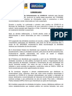 Comunicado - Comitê COVID-19 - 17.03.2020