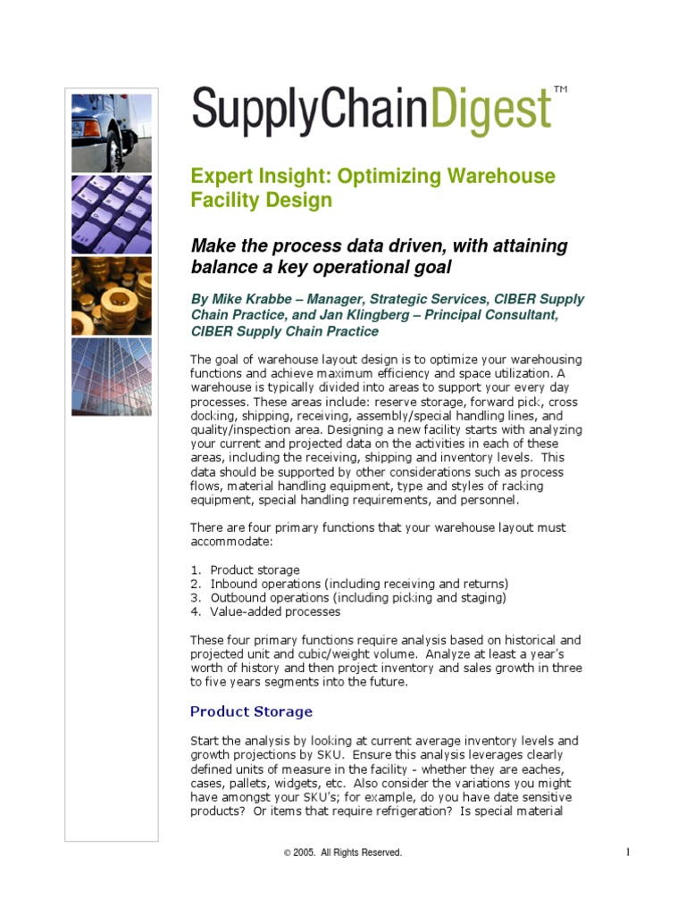 Warehouse Design Optimization Guide | PDF | Warehouse | Inventory