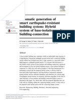 Automatic Generation of Smart Earthquake-Resistant Building System - Hybrid System of Base-Isolation and Building-Connection