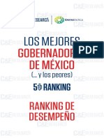 5º Ranking de Desempeños de los Gobernadores 
