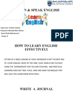 Learn & Speak English: Superviser: Dashni Sedeeq Prepared: Mustafa Nuh Sleman Umed KHDR Muhammed Group: B