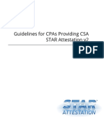 Guidelines For Cpas Providing Csa Star Attestation V2: March 2017