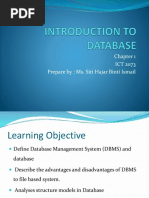 Introduction To Database