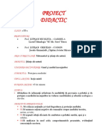 PROTEJAREA MEDIULUIProiect de Lectie - Clasa A III-a - LUPSAN NICOLETA - LUPSAN CRISTIAN PDF