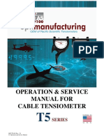 Operation & Service Manual For Cable Tensiometer: Series