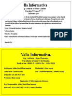 Valla Informativa Villa Esperanza