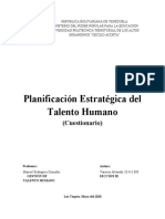 Cuestionario de La Planificacion Estrategica