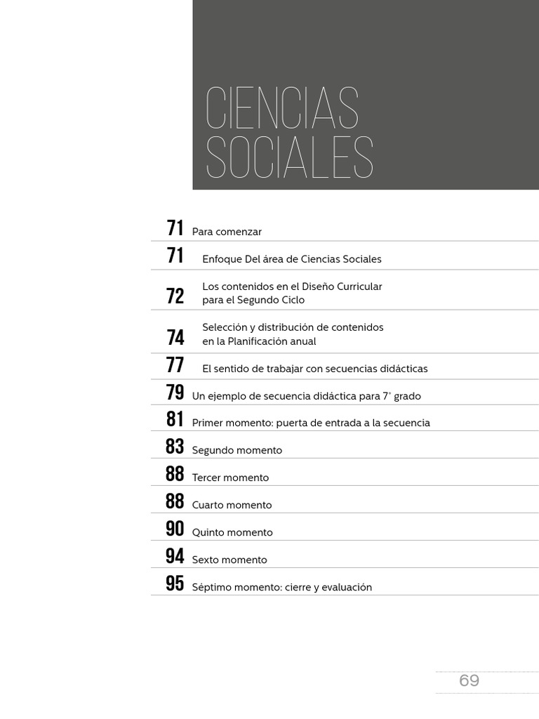 Enseñanza de Ciencias Sociales 2° Ciclo | PDF | Plan de estudios | Sociedad