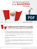 Ceremonias Protocolares Por El Día de La Bandera Peruana 2020
