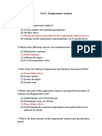 Test 5 - Requirements Analysis Group: Student: Data