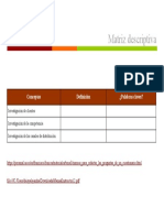 Matriz Descriptiva Taller