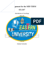 SOC 101 Midterm Exam: Practical Uses of Sociology