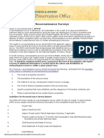 Reconnaissance Surveys