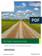 Reopen Saskatchewan Plan, June 8 2020 