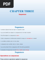 Chapter Three: Sequences