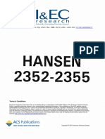 Hansen 2352-2355: Supporting Information For Ind. Eng. Chem. Res., 1991, 30 (10), 2352 - 2355, DOI
