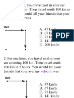 Clicker Questions For Vectors 1