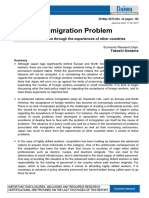 Japan's economy and immigration policy