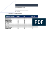 Practica 1 - Excel