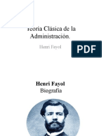 Teoría Clásica de Fayol