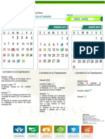 Calendario de Los Departamentos