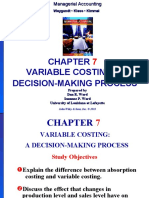 Variable Costing: A Decision-Making Process: Weygandt - Kieso - Kimmel