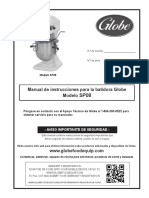Globe - sp08 Mixer - Spanish Owners Manual