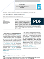 Annals of Agricultural Sciences: Biological, Chemical and Antioxidant Activities of Different Types Kombucha