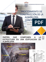 Procedimiento Constructivo de La Albañileria Confinada