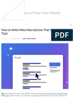How To Write Meta Descriptions That Get Clicks