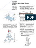 Examen Parcial de Mecánica de Sólidos