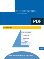 Analisis de Decisiones: Manuel Urcia Cruz