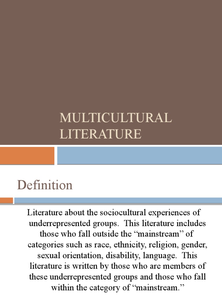 Multicultural Literature | PDF