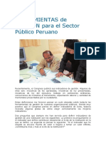 Herramientas de Gestion para El Sector Publico Peruano