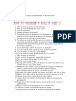 Cuestionario sobre la barra de herramientas y páginas en Micromundos