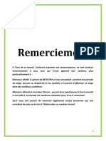 3rapport de Stage Remerciement Introduction Conclusion