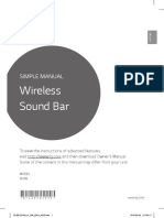 Wireless Sound Bar: Simple Manual