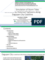 Numerical Simulation of Storm Tides Generated by Historical Typhoons Along Dagupan City Coastline