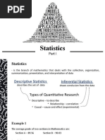 Statistics Part I