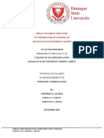 Batangas State University: Impact of Family Structure On The Behavior of Students of Batangas State University Lemery